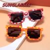 Fashionable and Quirky Mosaic Sunglasses Outdoor Driving Tourism Fashion Dressing Stage Performance Glasses UV Protection