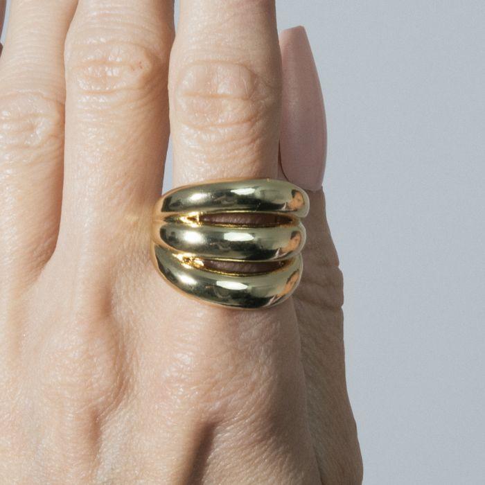 Bague - LUXENTER - Ulayu - Or jaune 18 carats - 19,5 mm - Métal
