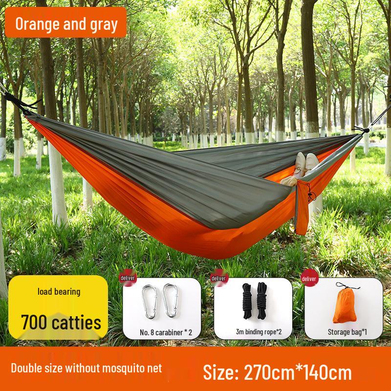 Quick Open Mosquito Net Hammock for Outdoor Camping - Single or Double Person, Anti-Rollover Design with Nisi Fabric.