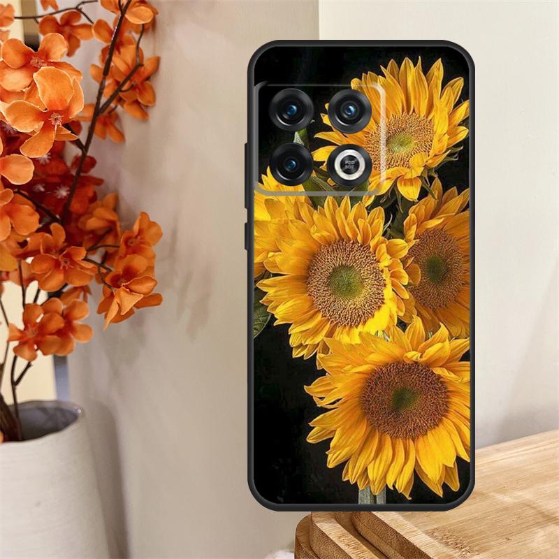 Sunflower Funda For OnePlus 13 13R 12 12R 11 10 Pro 8T 10T OnePlus Nord 4 CE 2 3 Lite N30 N20 N10 Case