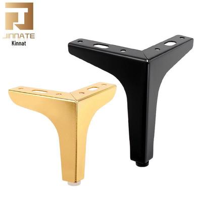 Kinnart Luxurious Right-Angle Metal Furniture Legs - Three-Pronged Bedside, Cabinet, Coffee Table Support