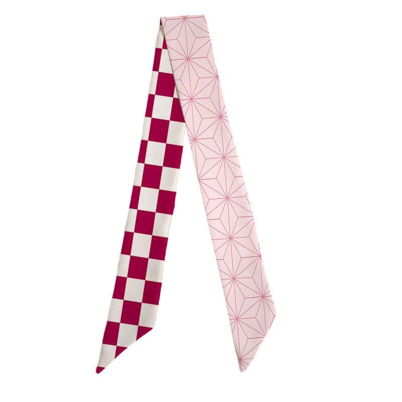 Demon Slayer: Kimetsu No Yaiba, with A Flowing Silk Scarf Headband and Hair Tie, Cosplays The Anime Butterfly Ninja Nezuko Tanjiro