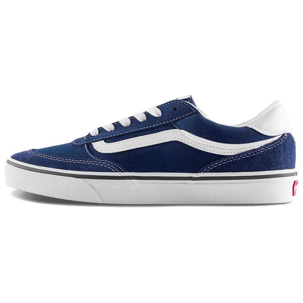 New Vans Brooklyn LS Abrasion Resistant Low Top Skateboard Shoes Men's Blue VN000D7QLKZ