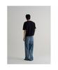 8SECONDS Printed Lettering Short Sleeve Knit - Black