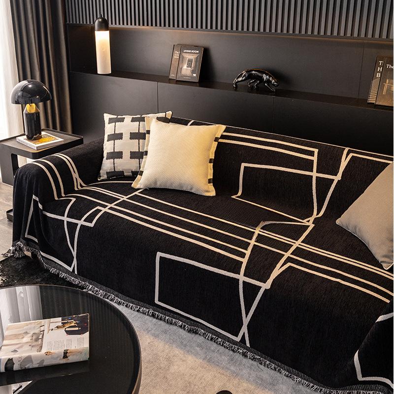 Chenille Sofa Cover Cloth Four Seasons Universal Simple Modern Sofa Towel Anti-Scratching Sofa Cover Towel Sofa Cover Blanket