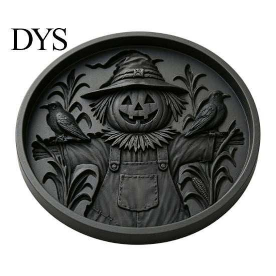Easy Craft for Beginners Halloween Stepping Stone Mold, Reusable Plastic Molds, DIY Cement Sunflower Garden Path Maker Mold Patio Lawn & Backyard