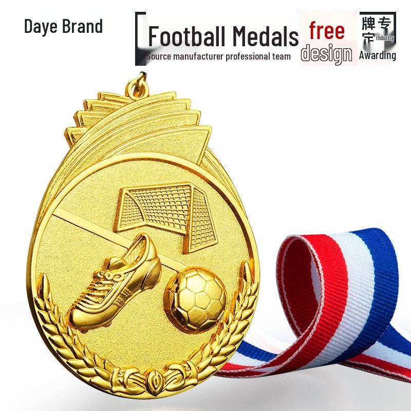 Customizable School Competition Football Medals - Gold, Silver, Bronze Sports Meet Prizes See Page Details