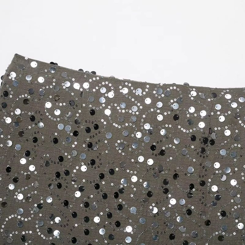Araltay New Arrival Fashion Style Women's Clothing Fashion All-Match Minimalist Beads Decoration Double Breasted Mini Skirt 7969226