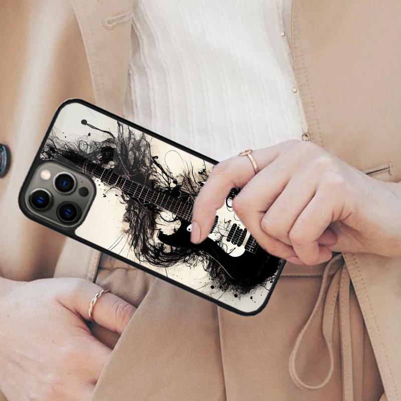 Acoustic Guitar Artistic Music Magnetic Phone Case For APPLE iPhone 17 Air 16 14 13 12 Pro Max 15 Plus Wireless MagSafe Cover
