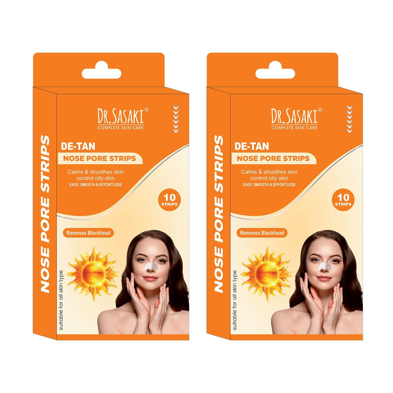 

Dr.Sasaki Complete Skin Care Nose Pore Cleansing 10 Strips (De-tan Pack of 2)