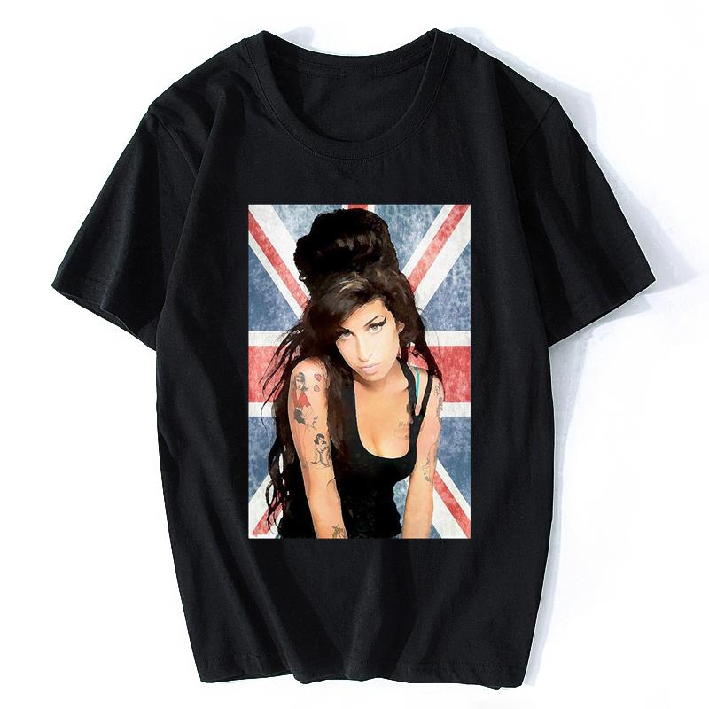 

Amy Winehouse Tshirt Union Jack Music Tee Urban R&B Womens Men Unisex T-ShirtCool Casual Sleeves Cotton T-Shirt Fashion Cloth... S разноцветный
