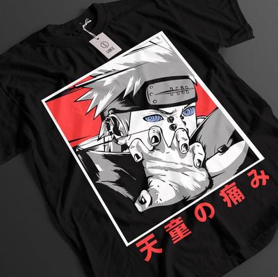 Koszulka Naruto Koszulka Pain Koszulka Yahiko Koszulka Jiraya Anime Koszulka Conan Akatsuki Unisex