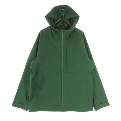 Long Sleeve Block Tech Zip Hoodie M Green Men's Used