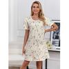 Women's Spring and Summer Knitted Cotton Short-sleeved Loose A Variety of Large Size Pajamas Thin Cool Home Wear Can Be Worn Outside The Nightgowns