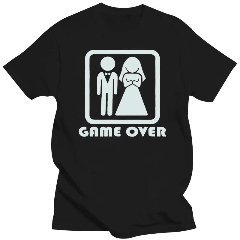 Game Over Bride Groom Single Party Tshirt Fun Tshirt Womens Clothing Short Sleeve Camo Tshirt S