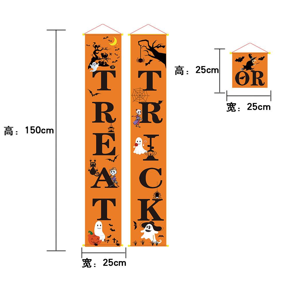 

Баннер Хэллоуин Красочный Набор, включая Черную, Фиолетовую и Оранжевую Ткань для Веселья на Открытом Воздухе Halloween Orange