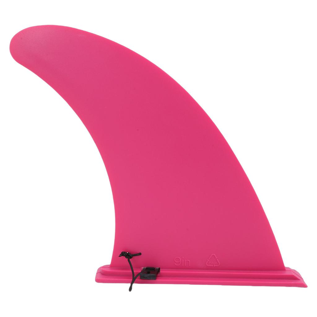 Pinna Tavola da Surf 9 Pollici Staccabile Facile da Infilare in Nylon Pinna Sostitutiva per Tavola da Stand Up Paddle Longboard Rosata