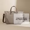Commuter Hand-held Briefcase with Large Capacity and Single-shoulder Crossbody Tote Bag