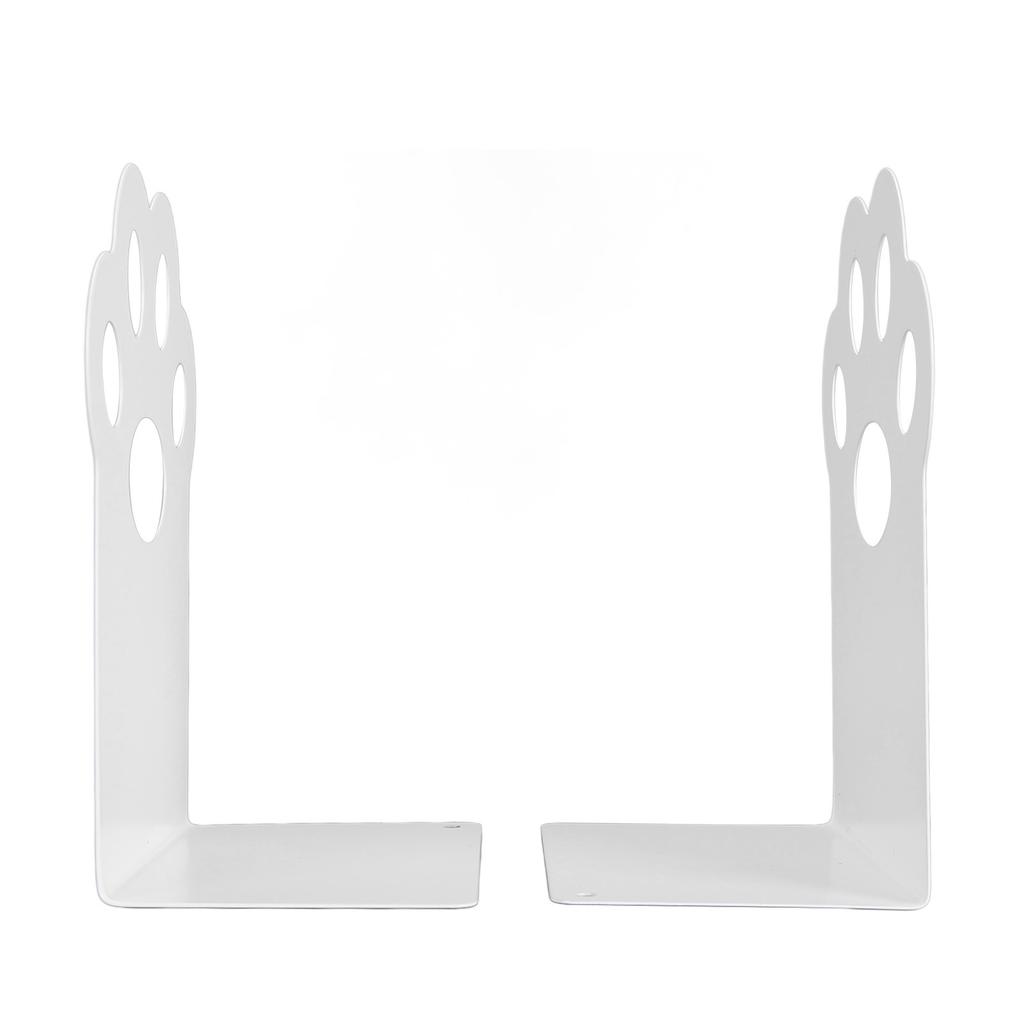 Metal Bookends Cartoon Cat Claw Decorative   Desk Magazine Book Ends for Home School  