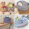 Hand-Woven Crochet Basket with Wood Base Wooden Bottom Blank round Heart Shape Cross Stitch Blanket Loom Accessories