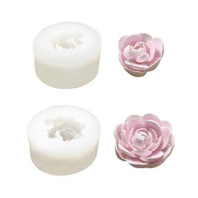Blumen Silikon Kerzenformen zum Kerzen Seifen Gips Dekorieren Mehrzweck Florale Silikonform für Epoxidharz