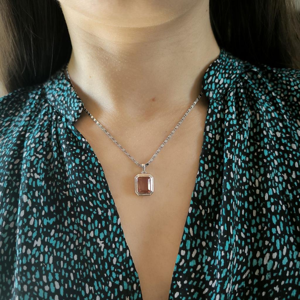Серебряная подвеска с султанитом 3.275ct (2179917)