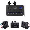 6-gangový spínač ovládacího panelu Led Rocker Breaker Auto Marine Boat Truck okruh