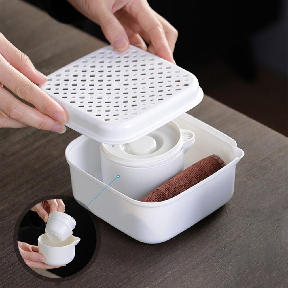 Plastic Portable Travel Tea Set Disposable Camping Tea Set Practical Kung Fu Tea Set  Picnic