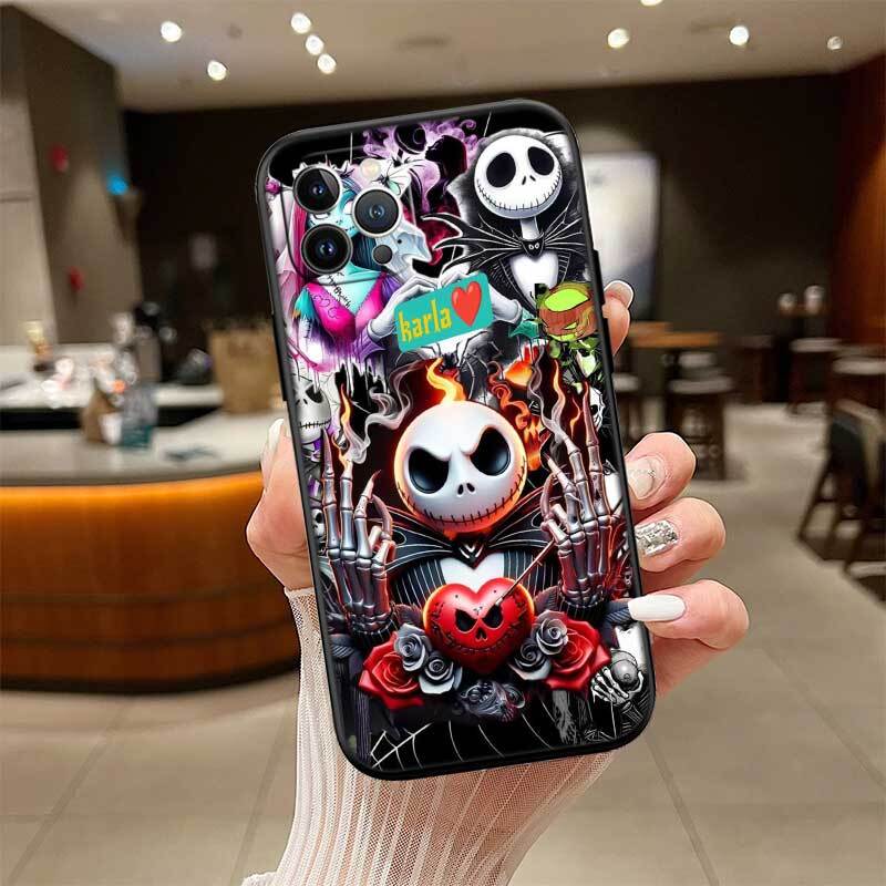Nightmare Before Christmas Shockproof Phone Case for iPhone 6 6s 7 8 11 12 13 14 15 16 17 16E XS Pro Max XR X SE Air