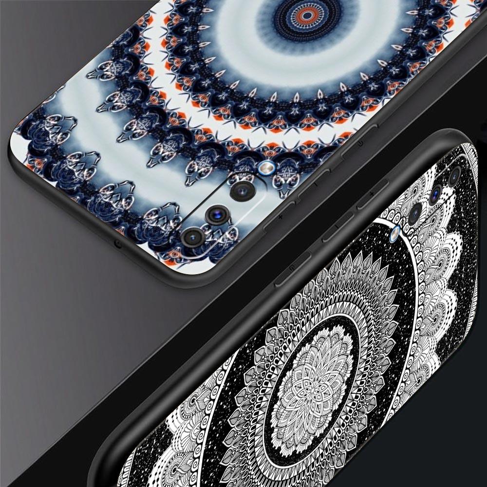 Retro Circular Totem Design Phone Case for Samsung Galaxy A56 A36 A26 A16 A34 A24 A42 A22 A20 A12 A40 A30 A10 5G Soft TPU Cover