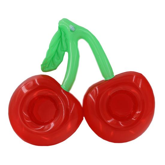 Cherry Inflatable Cup Holder PVC Floating Drink Coaster Lightweight Waterproof Cup Stand for Pool Beach