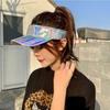 Hip-hop Style Empty Top Hats Plain Bling Sunscreen Hat Laser Baseball Caps  Tennis Golf