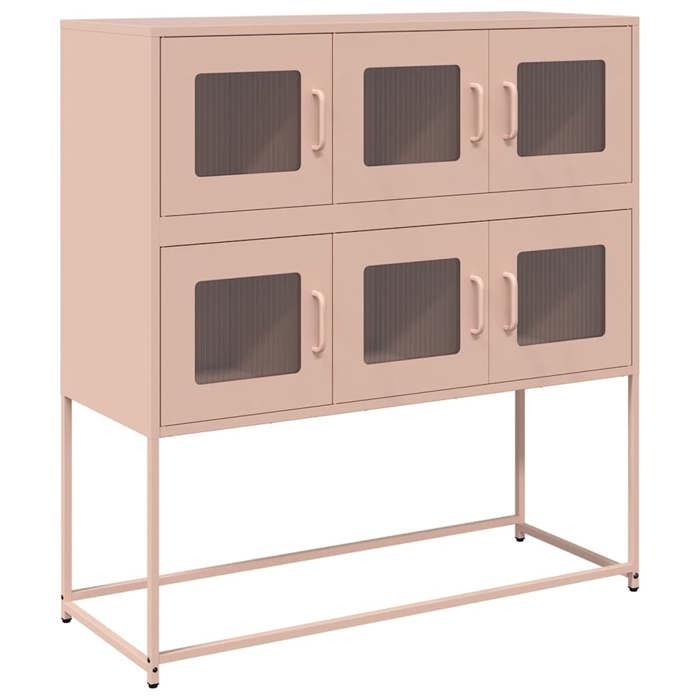 VidaXL Buffet Pink 100,5x39x107 Cm Cold-rolled Steel 853423