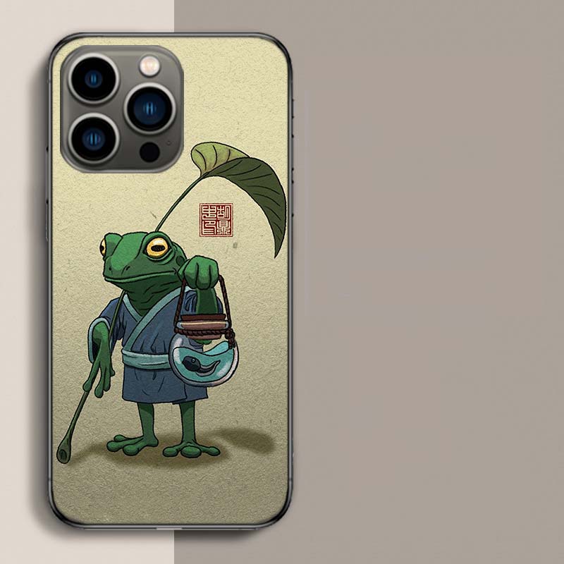 Cute Mouse Axolotl Frog Wizard Phone Case For Iphone 17 Air 15 Pro 14 Plus 16 Pro Max 17E 16E 12 13 Mini 11 Cover Cute Fundas