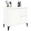 Schrank unter dem Waschbecken, 2 Schubladen, schwarzes dreieckiges Stativ, 65x33x60 cm