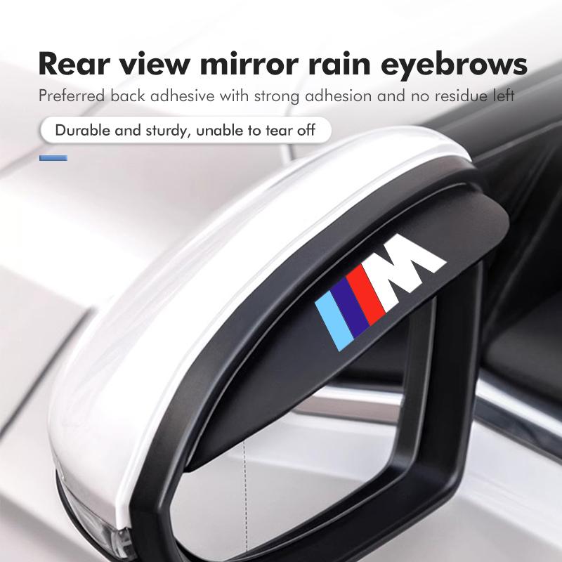 2pcs Car Side Rearview Mirror Rain Eyebrow Sun Visor Protector For BMW E93 F10 F20 F30 F40 F15 F25 F26 F31 F49 F86 M3 M5 X3