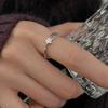 Ladies Crystal Star Adjustable Open Rings Jewelry
