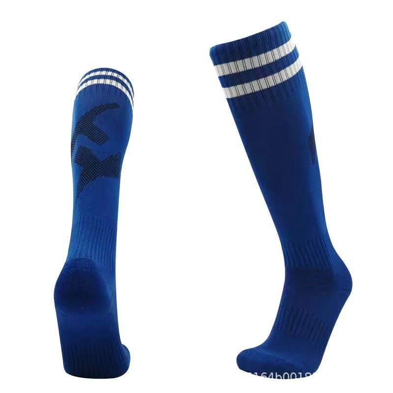 Football Socks, Stockings, Thickened Towel Bottom Socks, Football Adult Sweat-absorbing Non-slip Sports Socks, Striped Over Knee Children