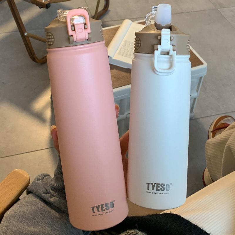 

Термос большой емкости из нержавеющей стали с соломинкой Портативные вакуумные колбы Креативная термобутылка Стакан Стакан на заказ