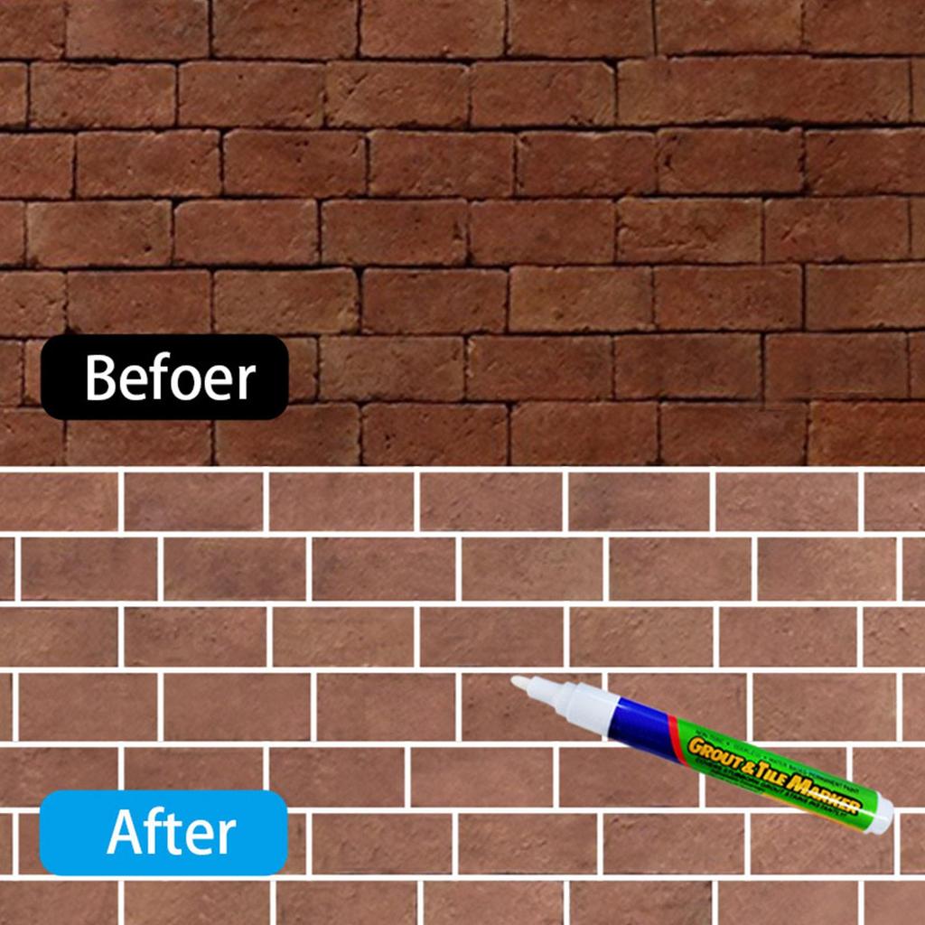 1Pc Tile Gap Pen Wall Grout Restorer Pen Repair Marker Grout Filler Pen For Restoring Tile Wall Floor Bathroom Kitchen LXY