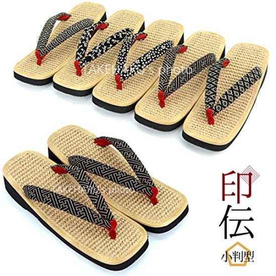 Takeharu Hemp Geta Sandály pro ženy vyrobené v Inden stylu, Japonsko, Houba, Různé, Oválné,