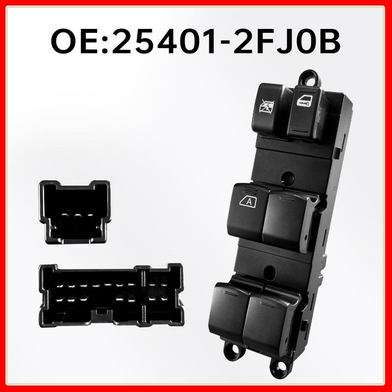 Nissan Venucia D50 Driver s Side Window Regulator Switch, Part 25401-2FJ0B