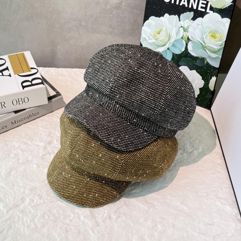 25 Early Autumn New Coarse Cloth Fashion Beret Casual Octagonal Hat Children's Versatile Trend