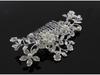 Rhinestone Inlaid Diamond Pearl Flower Hair Comb for Women