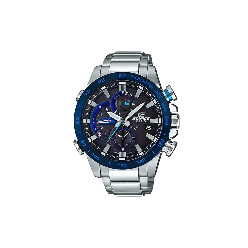 

Casio EDIFICE Fashion Gradient Coating Business Bluetooth Connected Classic Pointer Quartz Movement Stainless Steel Strap Japanese and EQB-800DB-1A чорний