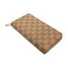 GG Coated Canvas Wallet Men's Sand & Dark Brown 876434-FAF9W-9644