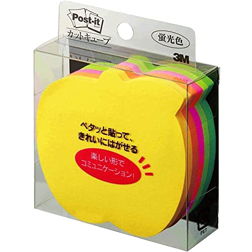 Post-it Note Cut Cube Apple 5 Colors 72 x 72 mm 225 Sheets x 1 Pad CC-36