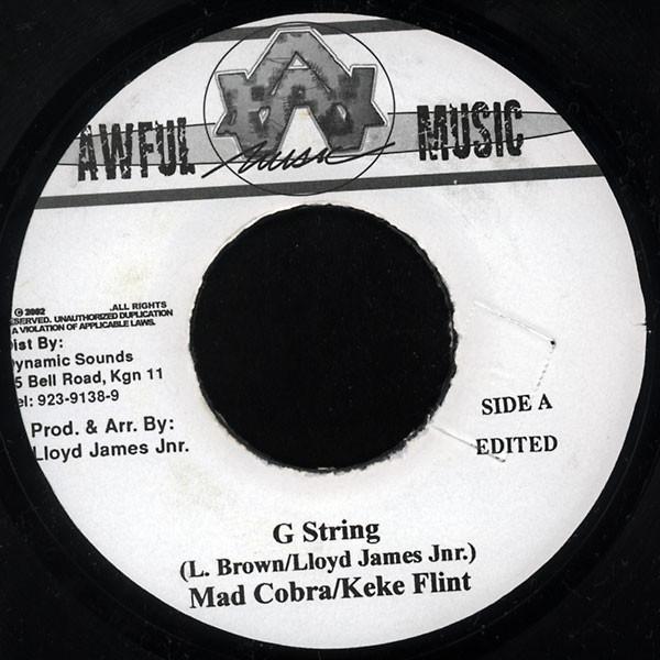 

7inch Record MAD COBRA / KEKE FLINT - G String NONE Awful Music 2002 Jamaica Reggae, Ska & Dub Used