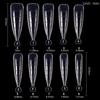 100Pcs Clear Stiletto Full Cover False Nail Scale Clip Gel Acrylic Nail Art Extended Fake Nail DIY Beauty Manicure Accessoires