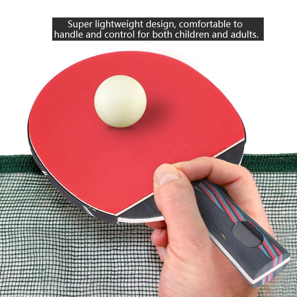 Table Tennis Ping Pong Racket Bat Shakehand Pen Holder with Storage Bag Pen (1 Holder)